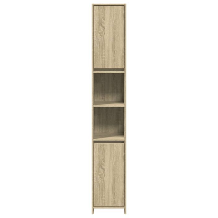 Armoire de salle de bain Chêne sonoma 30x30x183,5 cm - Photo n°4