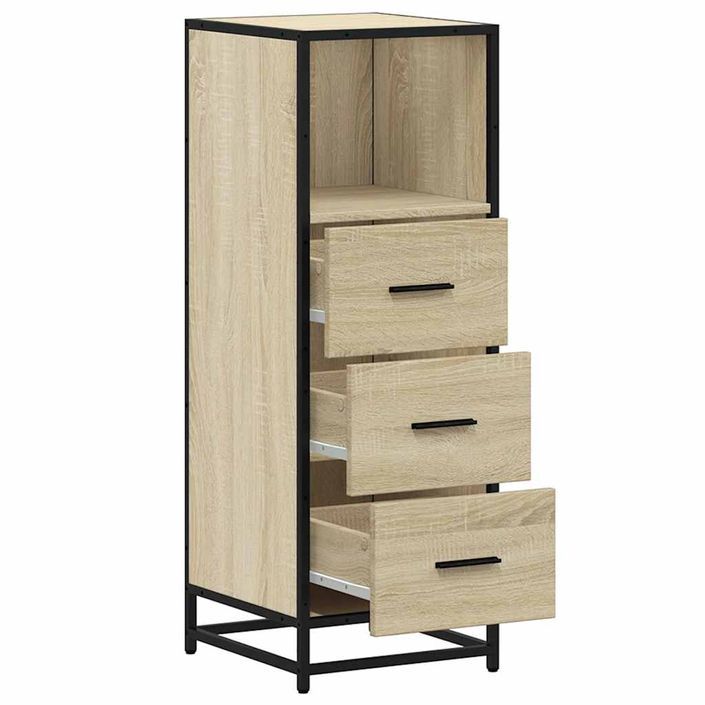 Armoire de salle de bain chêne sonoma 35x37,5x100 cm - Photo n°6