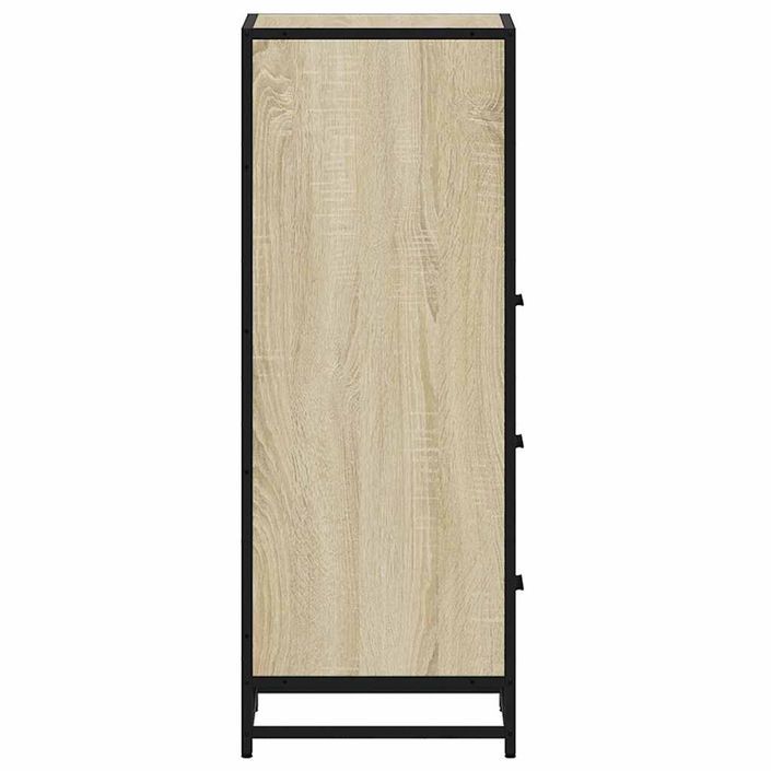 Armoire de salle de bain chêne sonoma 35x37,5x100 cm - Photo n°7