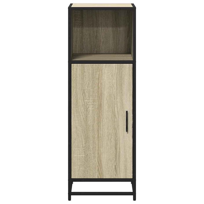 Armoire de salle de bain chêne sonoma 35x37,5x100 cm - Photo n°5