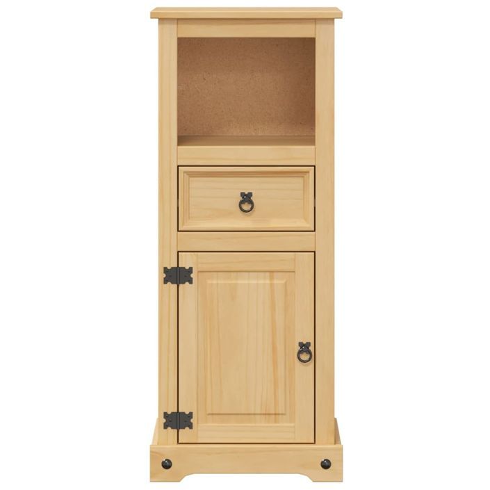 Armoire de salle de bain Corona 45x33x110 cm bois de pin massif - Photo n°5