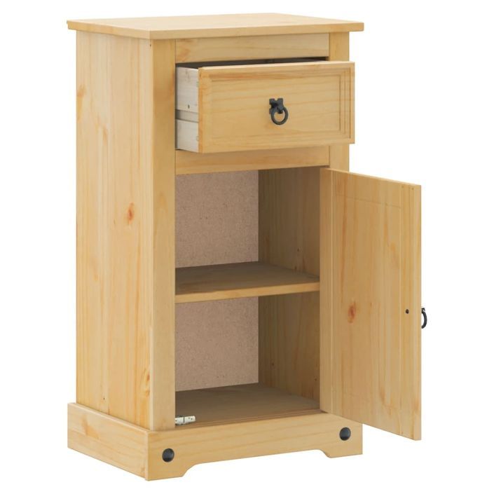 Armoire de salle de bain Corona 45x33x80 cm bois de pin massif - Photo n°4