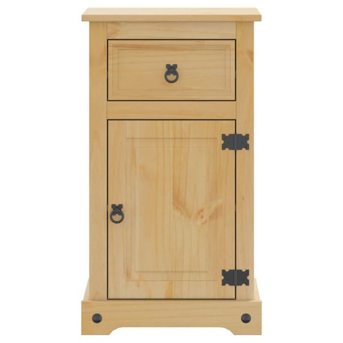 Armoire de salle de bain Corona 45x33x80 cm bois de pin massif - Photo n°5