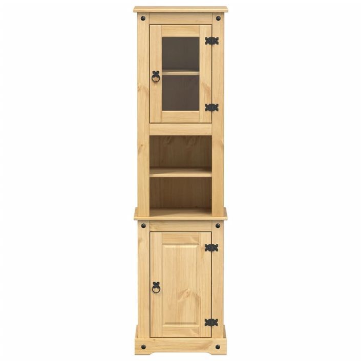 Armoire de salle de bain Corona 50x40x185 cm bois de pin massif - Photo n°4