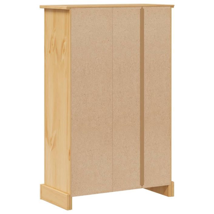 Armoire de salle de bain Corona 70x33x110 cm bois de pin massif - Photo n°7