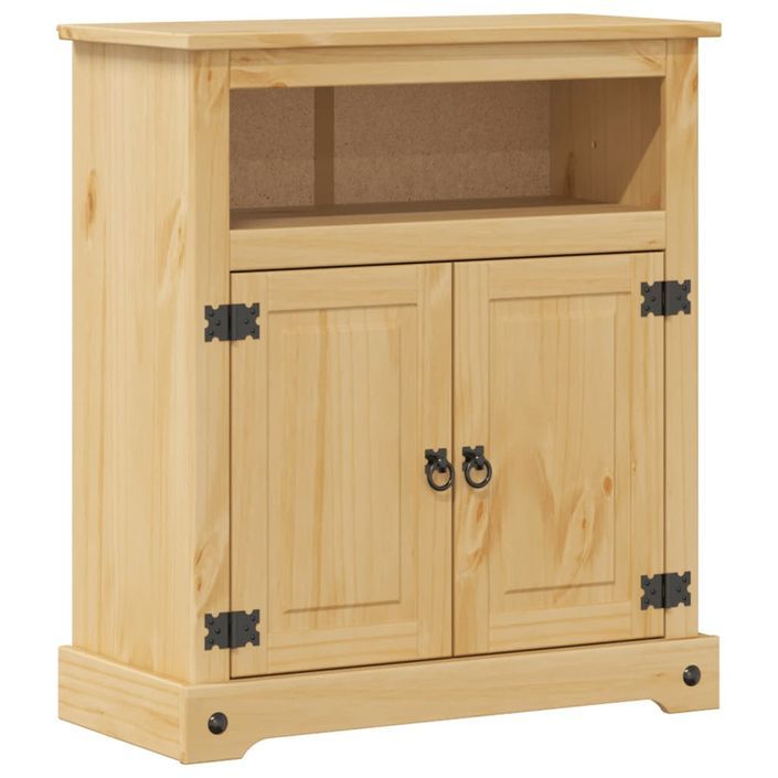 Armoire de salle de bain Corona 70x33x80 cm bois de pin massif - Photo n°2