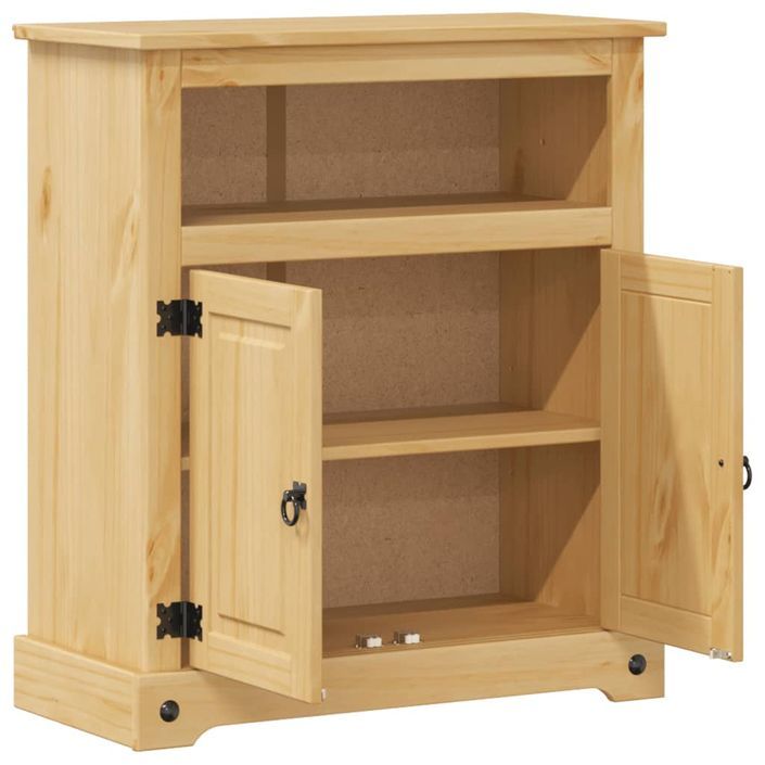 Armoire de salle de bain Corona 70x33x80 cm bois de pin massif - Photo n°4