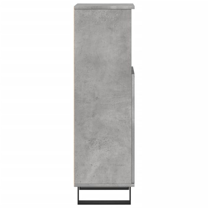 Armoire de salle de bain gris béton 30x30x100 cm - Photo n°5