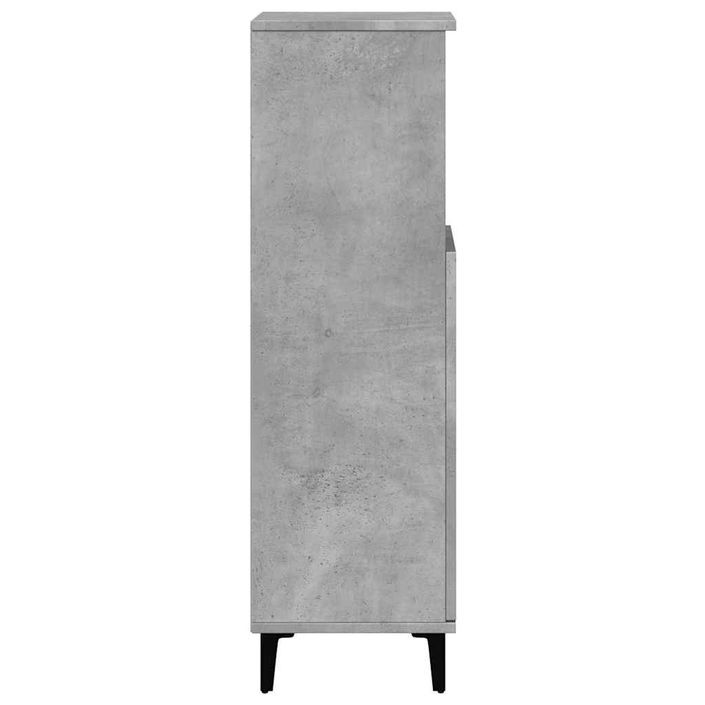 Armoire de salle de bain gris béton 30x30x100 cm - Photo n°6