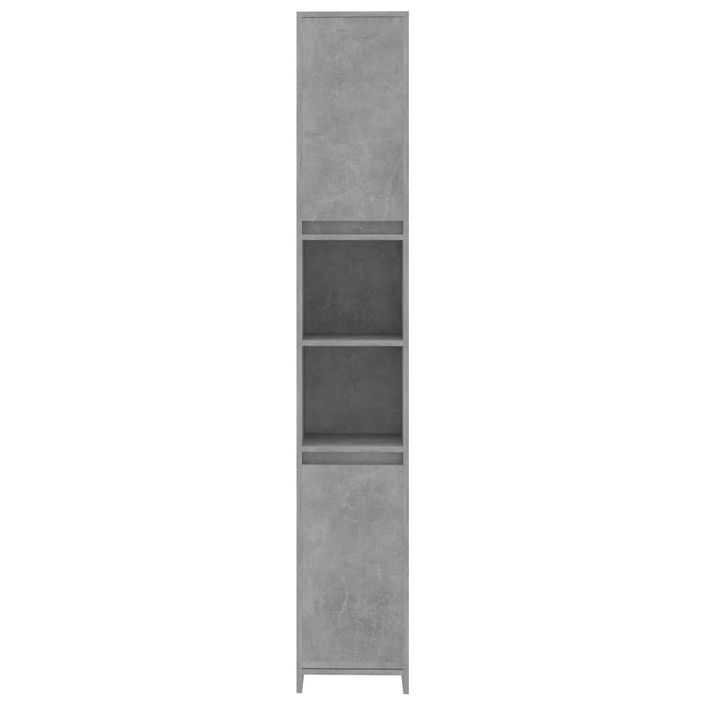 Armoire de salle de bain Gris béton 30x30x183,5 cm 2 - Photo n°6