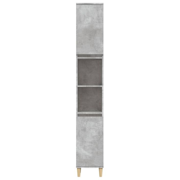 Armoire de salle de bain gris béton 30x30x190 cm - Photo n°6