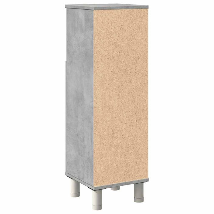 Armoire de salle de bain Gris béton 30x30x95 cm - Photo n°6