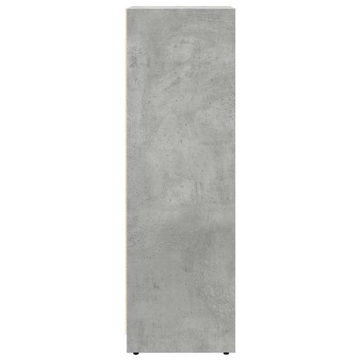 Armoire de salle de bain Gris béton 30x30x95 cm - Photo n°5