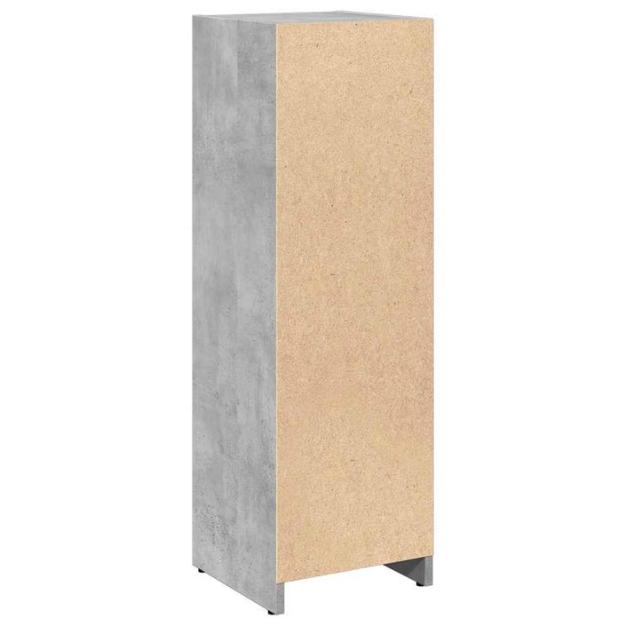 Armoire de salle de bain Gris béton 30x30x95 cm - Photo n°6