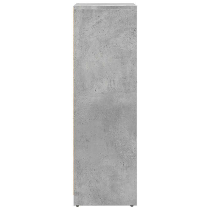 Armoire de salle de bain Gris béton 30x30x95 cm - Photo n°5