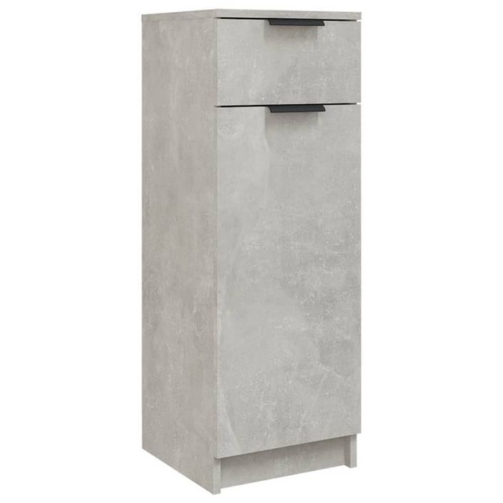 Armoire de salle de bain Gris béton 32x34x90 cm - Photo n°2