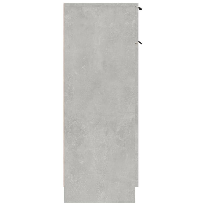 Armoire de salle de bain Gris béton 32x34x90 cm - Photo n°8