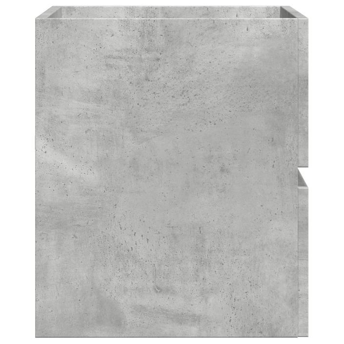 Armoire de salle de bain gris béton bois d'ingénierie - Photo n°5