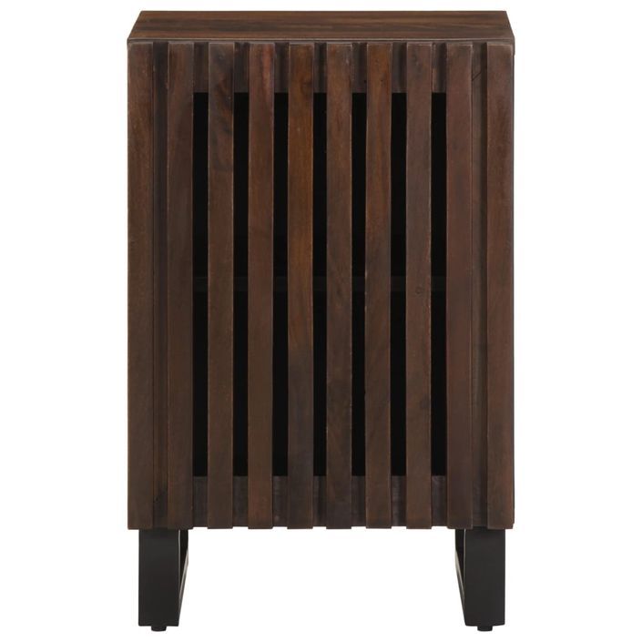 Armoire de salle de bain marron 38x34x58cm bois massif manguier - Photo n°2