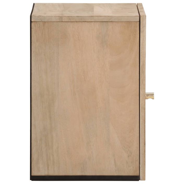 Armoire de salle de bain murale 38x33x48cm bois massif manguier - Photo n°4