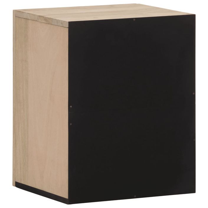 Armoire de salle de bain murale 38x33x48cm bois massif manguier - Photo n°5