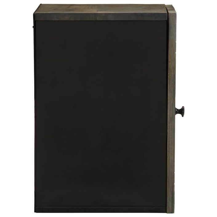 Armoire de salle de bain murale 38x33x48cm bois massif manguier - Photo n°4