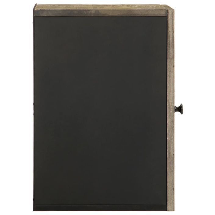 Armoire de salle de bain murale 38x33x48cm bois massif manguier - Photo n°4