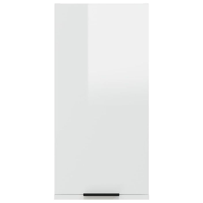 Armoire de salle de bain murale Blanc brillant 32x20x67 cm - Photo n°6