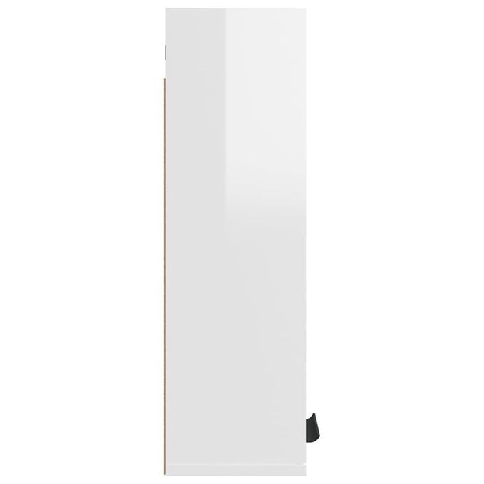 Armoire de salle de bain murale Blanc brillant 32x20x67 cm - Photo n°7