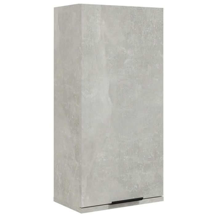 Armoire de salle de bain murale Gris béton 32x20x67 cm - Photo n°2