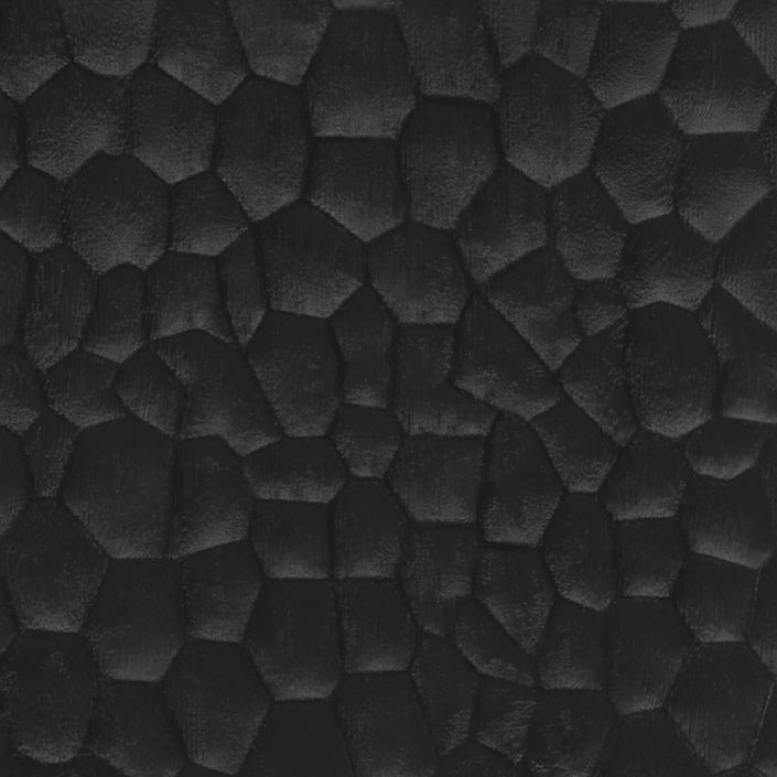 Armoire de salle de bain noir 38x33x160 cm bois massif manguier - Photo n°10