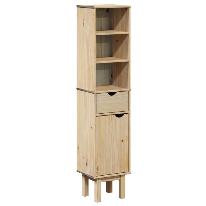 Armoire de salle de bain OTTA 35x30x159 cm bois massif de pin - Photo n°2