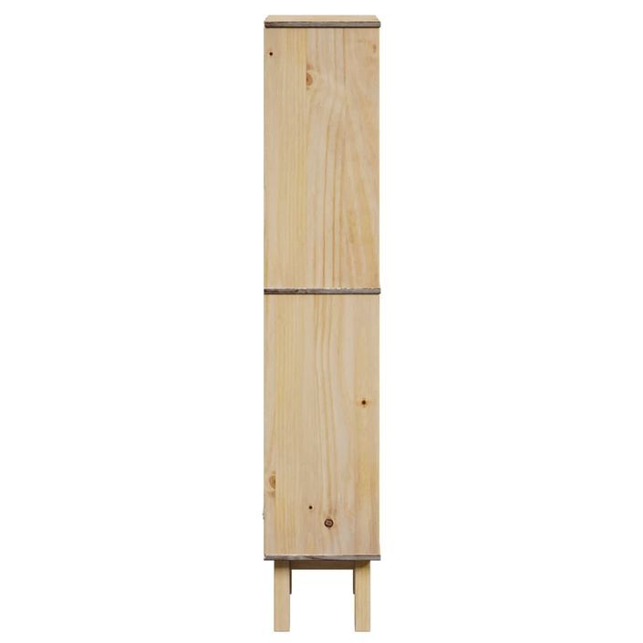 Armoire de salle de bain OTTA 35x30x159 cm bois massif de pin - Photo n°5