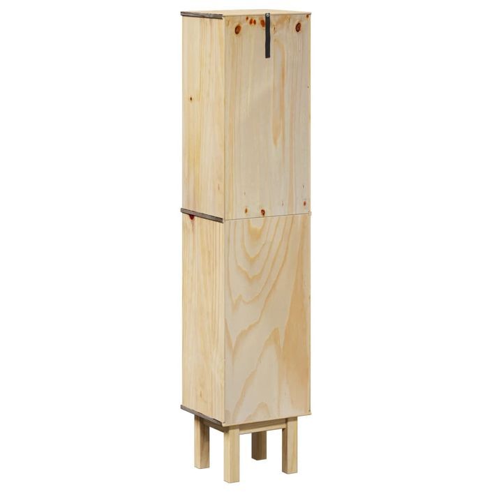 Armoire de salle de bain OTTA 35x30x159 cm bois massif de pin - Photo n°6