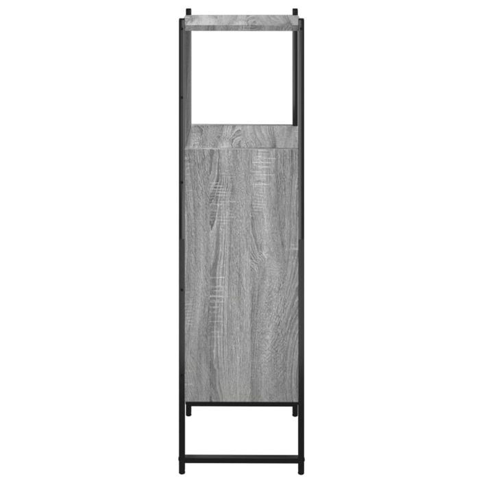 Armoire de salle de bain sonoma gris 33x33x120,5 cm - Photo n°7