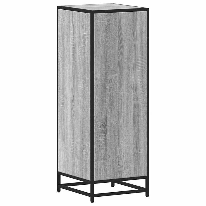 Armoire de salle de bain sonoma gris 35x37,5x100 cm - Photo n°8