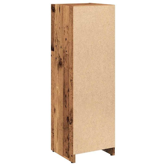 Armoire de salle de bain vieux bois 30x30x95 cm bois ingénierie - Photo n°6