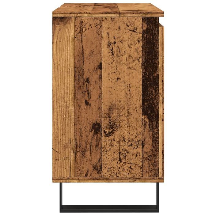 Armoire de salle de bain vieux bois 58x33x60 cm bois ingénierie - Photo n°5