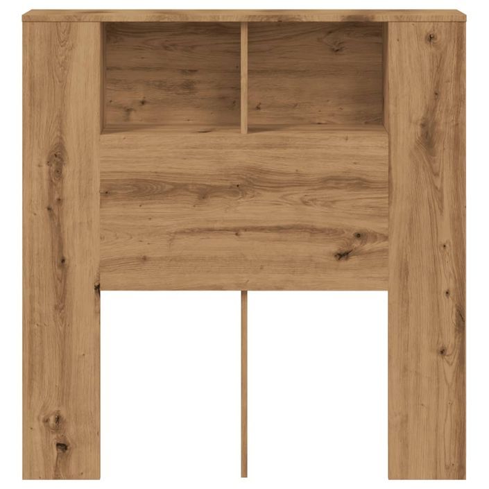 Armoire de tête de lit chêne artisanal 100x19x104,5 cm - Photo n°4