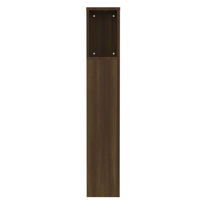 Armoire de tête de lit Chêne marron 100x18,5x104,5 cm - Photo n°5