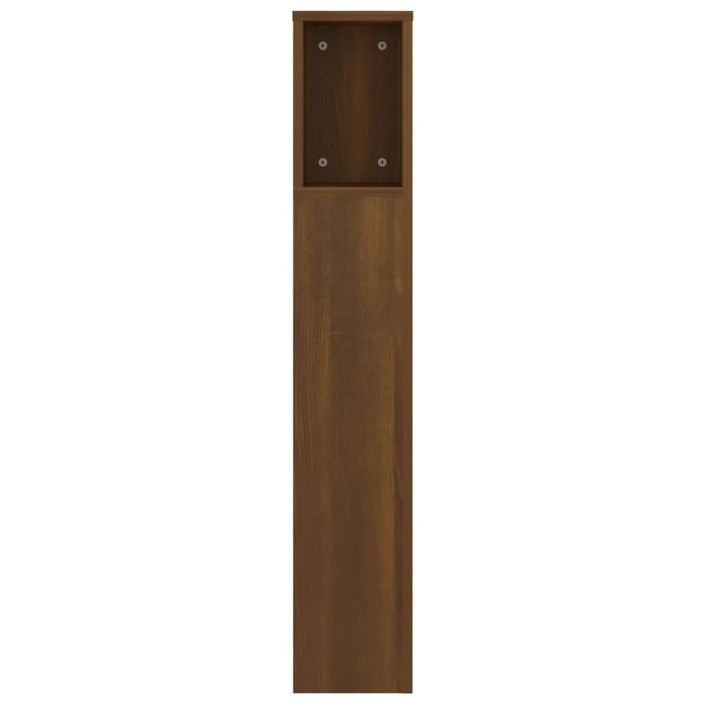 Armoire de tête de lit Chêne marron 140x18,5x104,5 cm - Photo n°4