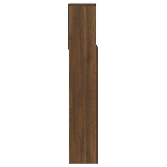 Armoire de tête de lit Chêne marron 140x19x103,5 cm - Photo n°6