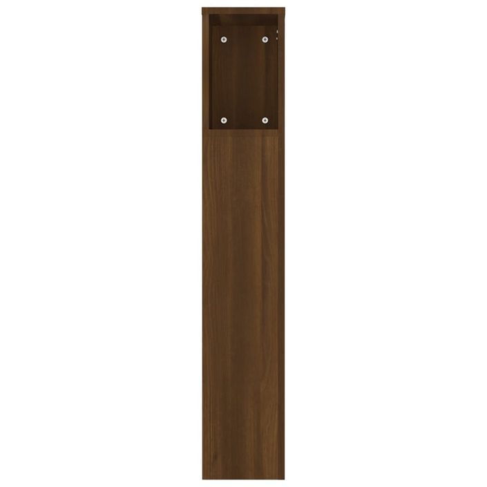 Armoire de tête de lit Chêne marron 180x18,5x104,5 cm - Photo n°5