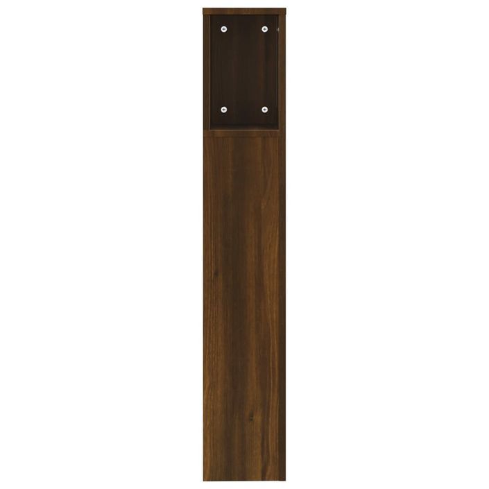 Armoire de tête de lit Chêne marron 200x18,5x104,5 cm - Photo n°4