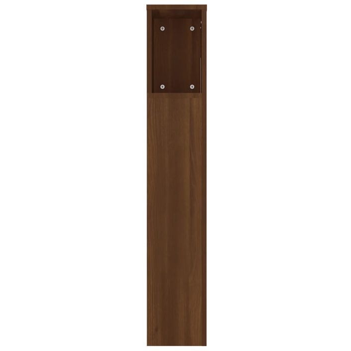 Armoire de tête de lit Chêne marron 220x18,5x104,5 cm - Photo n°5