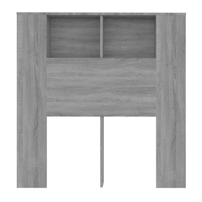 Armoire de tête de lit Sonoma gris 100x18,5x104,5 cm - Photo n°4