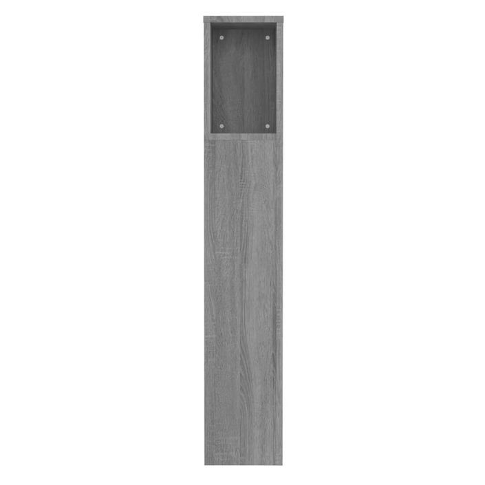 Armoire de tête de lit Sonoma gris 100x18,5x104,5 cm - Photo n°5