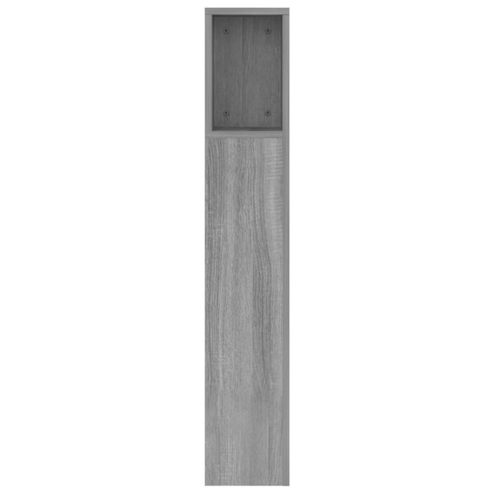 Armoire de tête de lit Sonoma gris 160x18,5x104,5 cm - Photo n°5