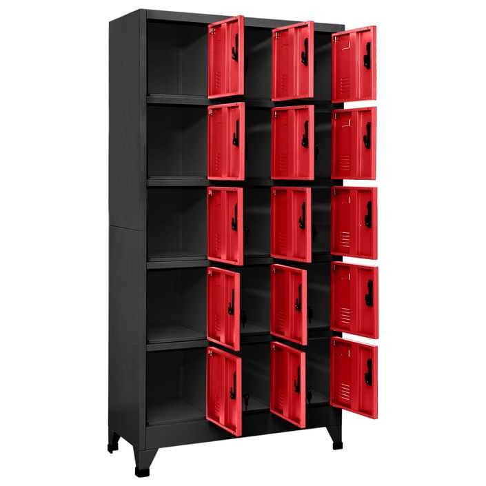 Armoire en acier Koface 90 cm – 15 casiers avec fermeture à clé - Photo n°3
