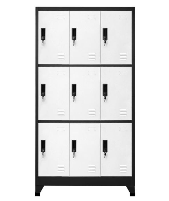 Armoire en acier Koface 90 cm – 9 casiers avec fermeture à clé - Photo n°9